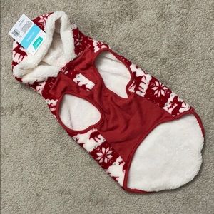 [NWT] Red Fleece Lined Dog/Cat Hoodie/sweater